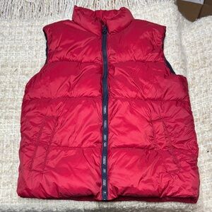 Old Navy Red and Blue Kids Puffer Vest size 10/12 youth L